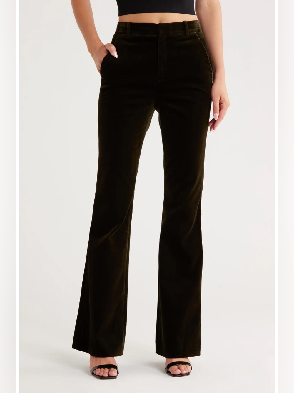 A.L.C. Sadie velvet pants Dark Brown Size 4